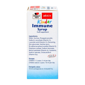 Siro Kinder Immune Doppelherz Aktiv - Tăng Cường Miễn Dịch Cho Trẻ (150ml)