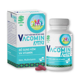 Vacomin ActiZ - Viên uống bổ sung kẽm và vitamin (Hộp x 15 gói)
Vacomin ActiZ - Viên uống bổ sung kẽm và vitamin (Hộp x 15 gói)