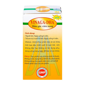 Dầu gấc viên nang Vinaga-DHA: Bổ sung DHA, chống lão hóa, tăng cường thị lực