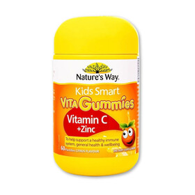 Kids Smart Vita Gummies - Viên nhai bổ sung Vitamin C, kẽm, giúp tăng cường sức đề kháng cho bé (Hộp x 60 viên)