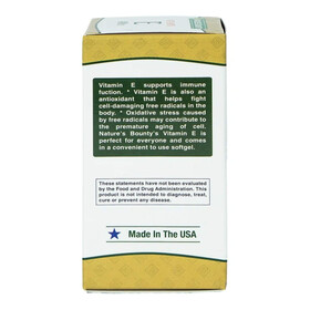 Viên uống vitamin e 400iu Nature's Bounty - Hỗ trợ chống oxy hóa, làm chậm lão hóa da