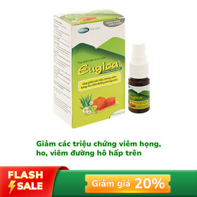 Xịt họng thảo dược Eugica hỗ trợ giảm ho, đau rát họng (Chai 10ml)