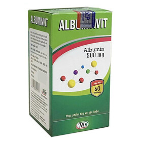 Albuminvit - Viên uống bổ sung Albumin, hỗ trợ sức khỏe và tăng cường miễn dịch (60 viên)