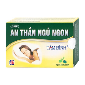 Viên uống An Thần Ngủ Ngon Tâm Bình hỗ trợ giấc ngủ ngon, giảm lo âu, căng thẳng (Hộp 20 viên)