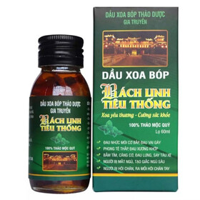 Dầu xoa bóp thảo dược Bách gia tiêu thống Xanh - Giảm đau nhức cơ xương khớp