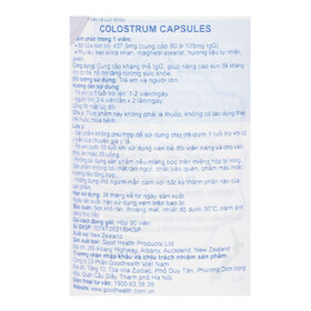 Colostrum Capsules 90 viên - Viên nang sữa non hỗ trợ tăng cường sức đề kháng