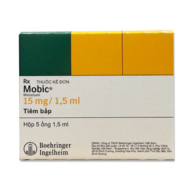 Dung dịch tiêm Mobic 15mg/1.5ml Boehringer điều trị viêm xương khớp (5 ống x 1.5ml)