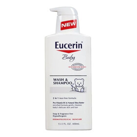 Sữa tắm gội Eucerin Baby Wash & Shampoo – Dịu nhẹ, bảo vệ làn da bé (400ml)