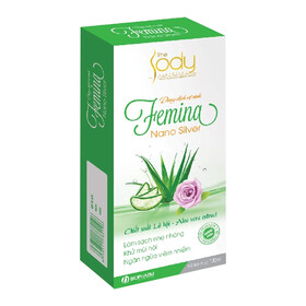Dung dịch vệ sinh Femina Nano Silver hương lô hội – Làm sạch, kháng khuẩn, khử mùi hiệu quả
