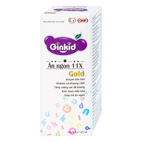 Siro Ginkid ZinC – Bổ sung kẽm, tăng sức đề kháng cho trẻ (125ml)