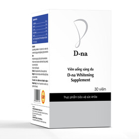 Viên uống Glutathione D-na dưỡng trắng da, mờ nám và tàn nhang (Hộp 60 viên)