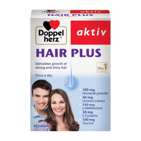 Hair Plus - Viên uống hỗ trợ giảm rụng tóc, giúp tóc chắc khỏe và bóng đẹp (30 viên)