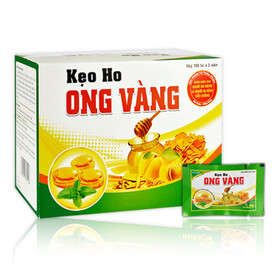 Kẹo gừng Ong Vàng Herbal - Giúp giảm ho, đau họng, rát cổ