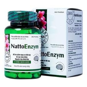 Viên uống NattoEnzym DHG - Hỗ Trợ hoạt huyết, tăng tuần hoàn máu, giảm nguy cơ đột quỵ
