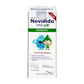 Thực phẩm bảo vệ sức khỏe Novofido - Hỗ trợ giảm rối loạn tiêu hóa ở trẻ (Chai 15ml)