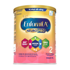 Sữa Enfamil A+ NeuroPro Số 2 cung cấp dinh dưỡng cho bé từ 6-12 tháng (Hộp 400g)