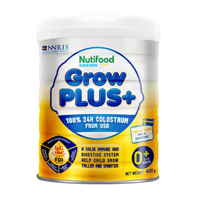 Sữa non Nutifood Grow PLUS+ Vàng dinh dưỡng cho bé từ 0-12 tháng (800g)