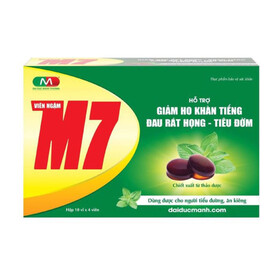 Viên ngậm M7 – Giảm ho, khàn tiếng, tiêu đờm, bổ phổi