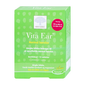 Viên uống Vita Ear New Nordic – Giảm ù tai, tăng cường thính lực, hỗ trợ tuần hoàn máu (15 viên)