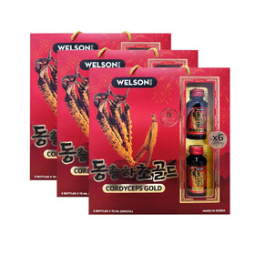 Nước Uống Hồng Sâm Đông Trùng Hạ Thảo Welson Cordyceps Gold (Hộp 06 chai)