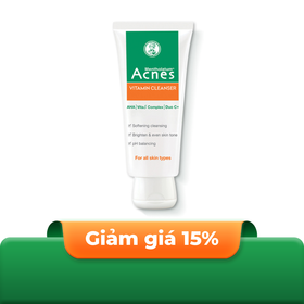 Kem rửa mặt Acnes Vitamin Cleanser sáng da, mờ sẹo, mờ vết thâm (100g)