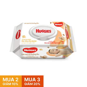 Khăn ướt Huggies Có Mùi 72 x12