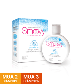 Dung dịch vệ sinh phụ nữ Smoovy Cool làm dịu,kháng khuẩn, ngăn mùi suốt 24h (150ml)