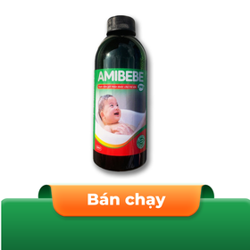 Nước tắm gội thảo dược trẻ em Amibebe Pro kháng khuẩn, ngừa rôm sảy (400ml)