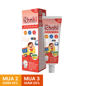 Kem đánh răng thảo dược Ích Nhi hương dưa gang cho bé trên 6 tuổi (50g)