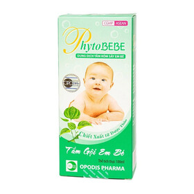 Dung dịch tắm rôm sảy em bé Phyto BEBE Opodis Pharma kháng khuẩn, nấm (100ml)