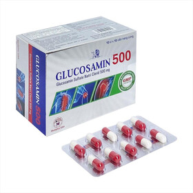 Glucosamin 500 hỗ trợ tăng tiết dịch khớp, giảm đau do khô khớp (100 viên)