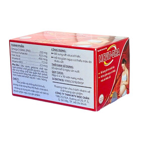 Thực phẩm bảo vệ sức khoẻ MCVIT-DHA bổ sung sắt và acid Folic (6 vỉ x 10 viên)