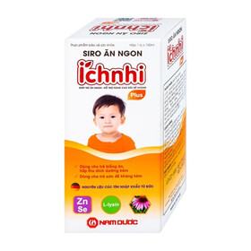 Siro Ích Nhi Plus giúp trẻ ăn ngon, tăng cường hấp thu dưỡng chất (100ml)