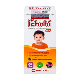 Siro Ích Nhi Plus giúp trẻ ăn ngon, tăng cường hấp thu dưỡng chất (100ml)