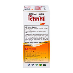 Siro Ích Nhi Plus giúp trẻ ăn ngon, tăng cường hấp thu dưỡng chất (100ml)
