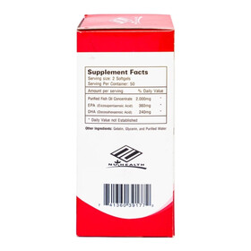 Viên nang mềm Alaska Deep Sea Fish Oil Omega-3 Nuhealth bổ sung EPA, DHA, giúp tăng thị lực (100 viên)