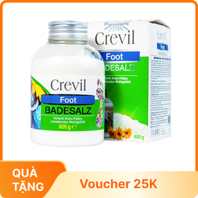 Muối ngâm chân Crevil Foot Badesalz hỗ trợ điều trị đau xương khớp, mất ngủ (600g)