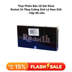 Thực Phẩm Bảo Vệ Sức Khoẻ Rocket 1h Tăng Cường Sinh Lý Nam Giới - Hộp 06 viên
