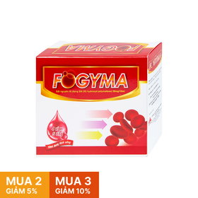 Siro Fogyma Plus điều trị thiếu máu do thiếu sắt (4 vỉ x 5 ống)
