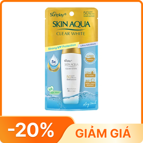 Sữa chống nắng dưỡng da trắng mịn Sunplay Skin Aqua Clear White SPF 50+ PA++++ (Tuýp 25g)