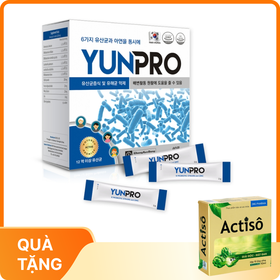 Men vi sinh Yunpro - Cân bằng vi sinh, bảo vệ hệ tiêu hoá Hộp 60 gói