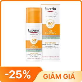 Kem chống nắng Eucerin Sun Gel-Cream Oil Control Spf 50+ cho da dầu mụn (50ml)