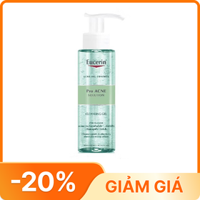 Gel rửa mặt Eucerin Pro Acne Cleansing làm sạch dịu nhẹ cho da nhờn mụn (200ml)