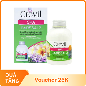 Crevil Spa Badesalz – Muối tắm trị mụn, tẩy da chết, thư giãn cơ thể