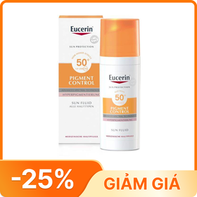 Kem chống nắng giảm thâm nám và dưỡng trắng da Eucerin Sun Serum Double Whitening SPF50+ (50ml)