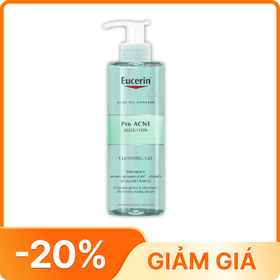 Sữa Rửa Mặt Eucerin Cleansing Gel pro Acne Solution - Chai 400ml