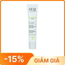 Kem SVR Sebiaclear Active hỗ trợ giảm mụn và loại bỏ dầu cho da (40ml)