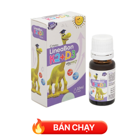 Vitamin tăng trưởng chiều cao Lineabon K2 + D3 Chai 10Ml