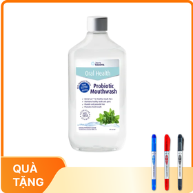 Nước súc miệng men vi sinh Henry Blooms Probiotic Mouthwash diệt khuẩn, bảo vệ răng miệng 375ml