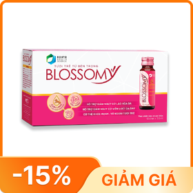 Nước Uống Blossomy Hỗ Trợ Sáng Da, Dạ Dày Khỏe (Hộp 10 Chai X 50ml)